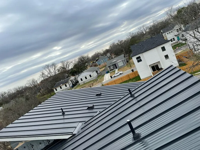 Standing seam metal roof panels with vents for Skylight Repair in Downingtown